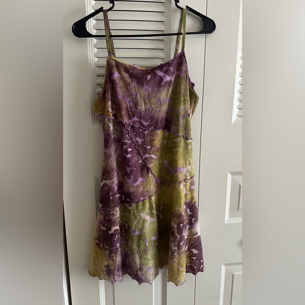Wild Fable Purple and Green Mini Dress